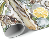 Oesters citroenen en champagne cadeaupapier (Rol Hoek)