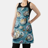 Oesters Clams zeeschelpen patroon Schort (Insitu)