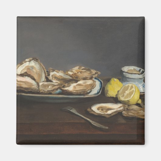 Oesters (door Edouard Manet) Magneet (Voorkant)