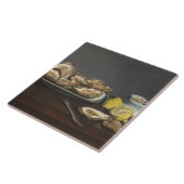 Oesters (door Edouard Manet) Tegeltje (Zijkant)