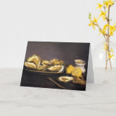 Oesters - Édouard Manet Kaart (Gele Bloem)