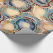Oesters en Agates Wrapping Paper Cadeaupapier (Hoek)
