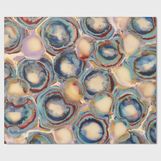 Oesters en Agates Wrapping Paper Cadeaupapier (Vlak)