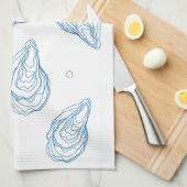 Oesters en meer oesters theedoek (Quarter Fold)