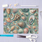Oesters en mosselen Seashell Variëteit Tissuepapier (Craft)