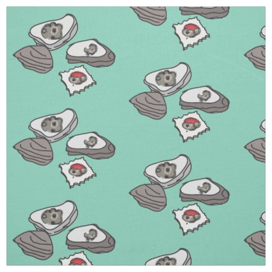 Oesters en Saltines Stof (Swatch)