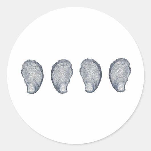 Oesters Logo Ronde Sticker (Voorkant)