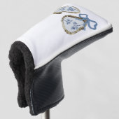Oesters Met Blauwe Boog Golf Head Cover (3/4 voorkant)