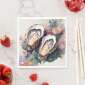 Oesters met bloemen Fine Art Servet (Insitu)