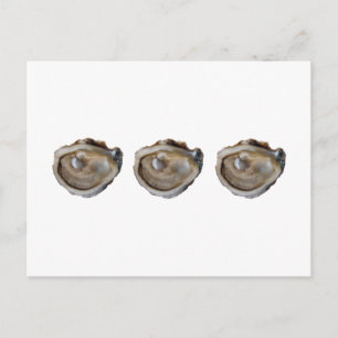 Oesters op de Half Shell Briefkaart