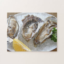 Oesters op ijs legpuzzel