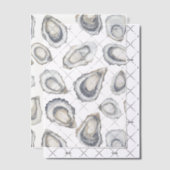 Oesters Overlay Ocean Beach Nautische bruiloft Vellum Uitnodigingen (Offset (Uitnodiging))