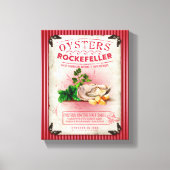 Oesters Rockefeller op de Halve Shell Canvas Afdruk (Voorkant)