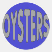 Oesters Ronde Sticker (Voorkant)