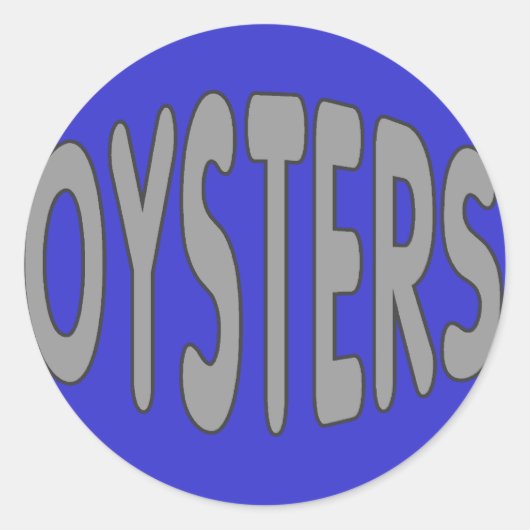 Oesters Ronde Sticker (Voorkant)