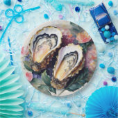 Oesters schilderen botanische kunst papieren bordje (Feest)