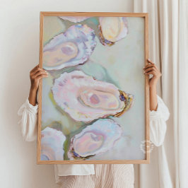 Oesters Schilderen Muur Print Pastel
