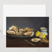 Oesters van Edouard Manet Bedankkaart (Voorkant / Achterkant)