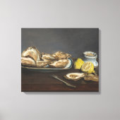 Oesters (van Edouard Manet) Canvas Afdruk (Voorkant)