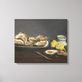 Oesters (van Edouard Manet) Canvas Afdruk