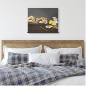 Oesters (van Edouard Manet) Canvas Afdruk (Insitu (Slaapkamer))