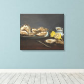 Oesters (van Edouard Manet) Canvas Afdruk (Insitu (Houten vloer))