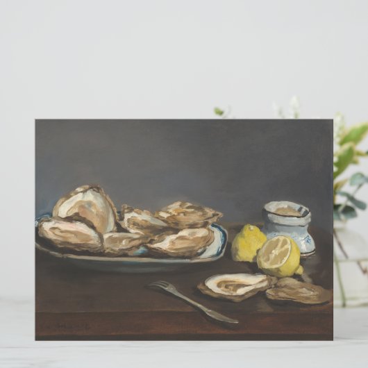 Oesters (van Edouard Manet) Kaart (Staand voorkant)