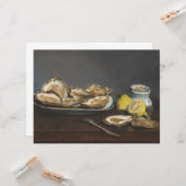 Oesters (van Edouard Manet) Kaart (Voorkant / Achterkant in situ)