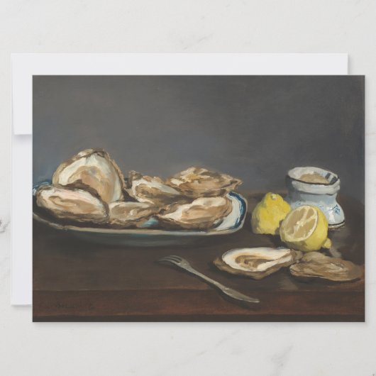 Oesters (van Edouard Manet) Kaart (Voorkant)