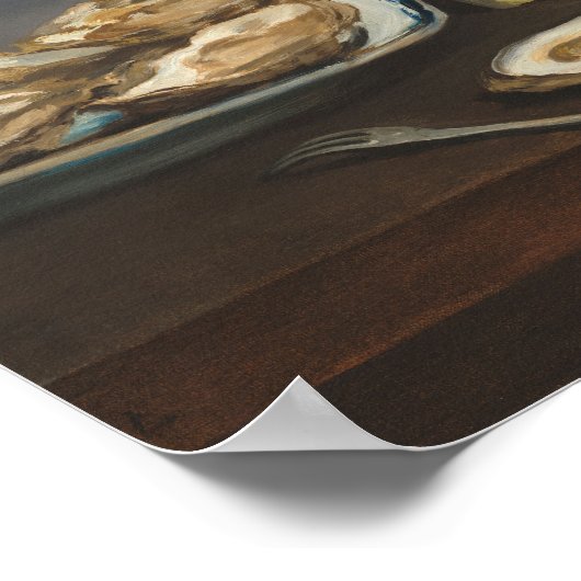 Oesters van Édouard Manet Poster (Hoek)