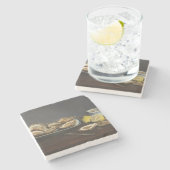 Oesters (van Edouard Manet) Stenen Onderzetter (Zijkant)