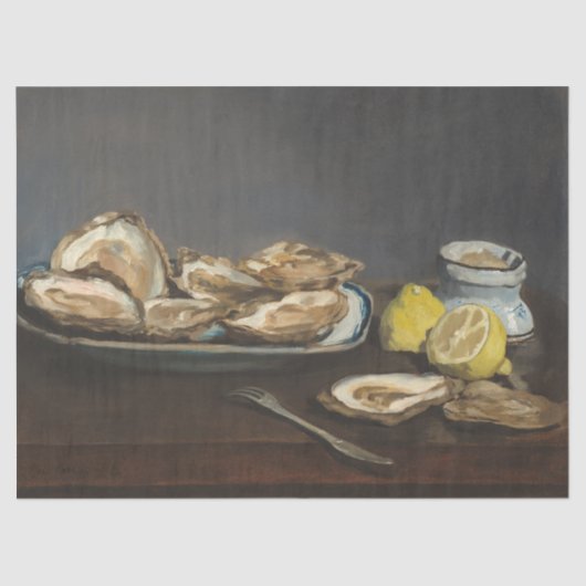 Oesters (van Edouard Manet) Tissuepapier (Voorkant)