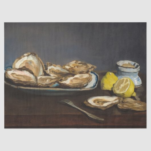 Oesters van Edouard Manet Tissuepapier (Voorkant)