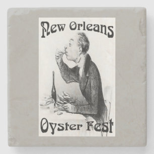 Oesters van oud Man Stenen Onderzetter