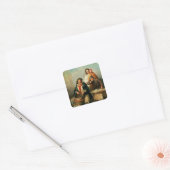 Oesters, Young Sir? Vierkante Sticker (Envelop)