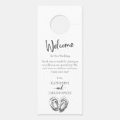 Oesters zwart wit shhh niet verstoren bruiloft deurhanger (Achterkant)