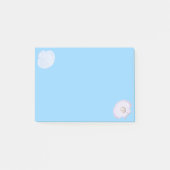 Oesterschaal met peren op lichtblauw post-it® notes (Voorkant)