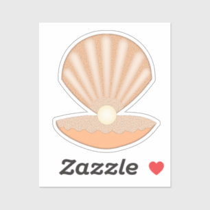 Oesterschelp en Parel Geslacht Neutraal Sticker