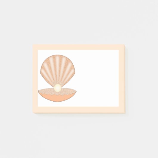 Oesterschelp en Parel Geslachtsneutraal Post-it® Notes (Voorkant)