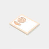Oesterschelp en Parel Geslachtsneutraal Post-it® Notes (Schuin)