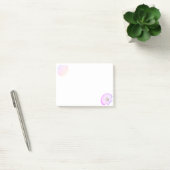 Oesterschelp met parel op wit post-it® notes (Kantoor)