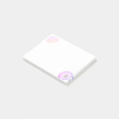Oesterschelp met parel op wit post-it® notes (Schuin)