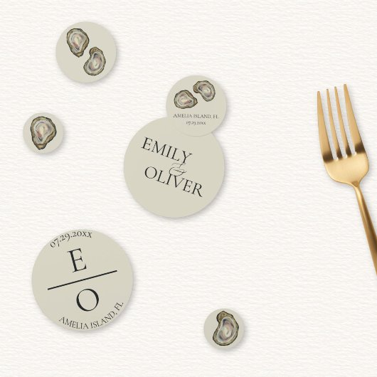 Oesterschelpen Bruiloft Confetti