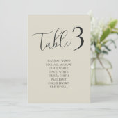 Oesterschelpen Bruiloft Tafelstoelkaart Kaarten (Staand voorkant)