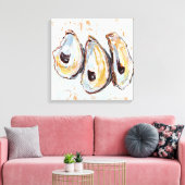 Oesterschelpen Canvas Afdruk (Insitu (Woonkamer))