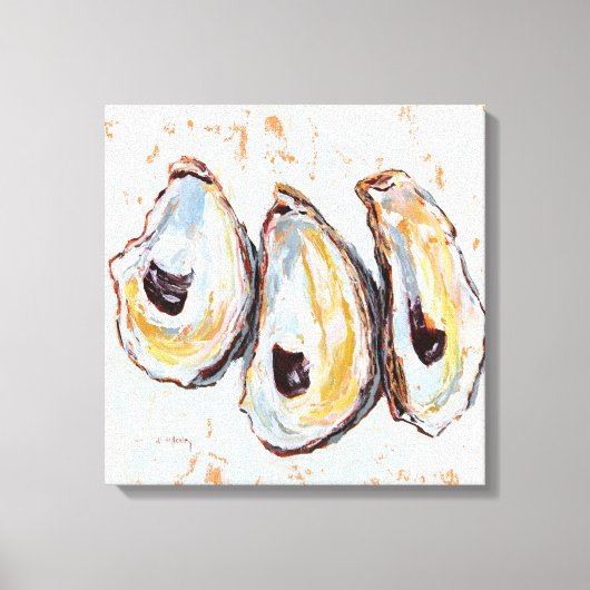 Oesterschelpen Canvas Afdruk (Voorkant)
