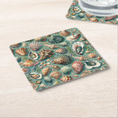 oesterschelpje kartonnen onderzetters (Schuin)