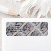 OESTERSCHIL MET PAREL retouradres Etiket (Insitu)