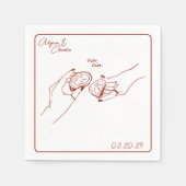 oestertrekkersgroep servet (Voorkant)