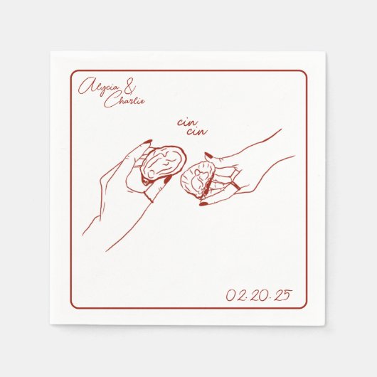 oestertrekkersgroep servet (Voorkant)